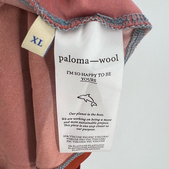 Paloma Wool Chantal Face Graphic Printed Jersey Mini Dress In Blue & Red - Picture 5 of 6